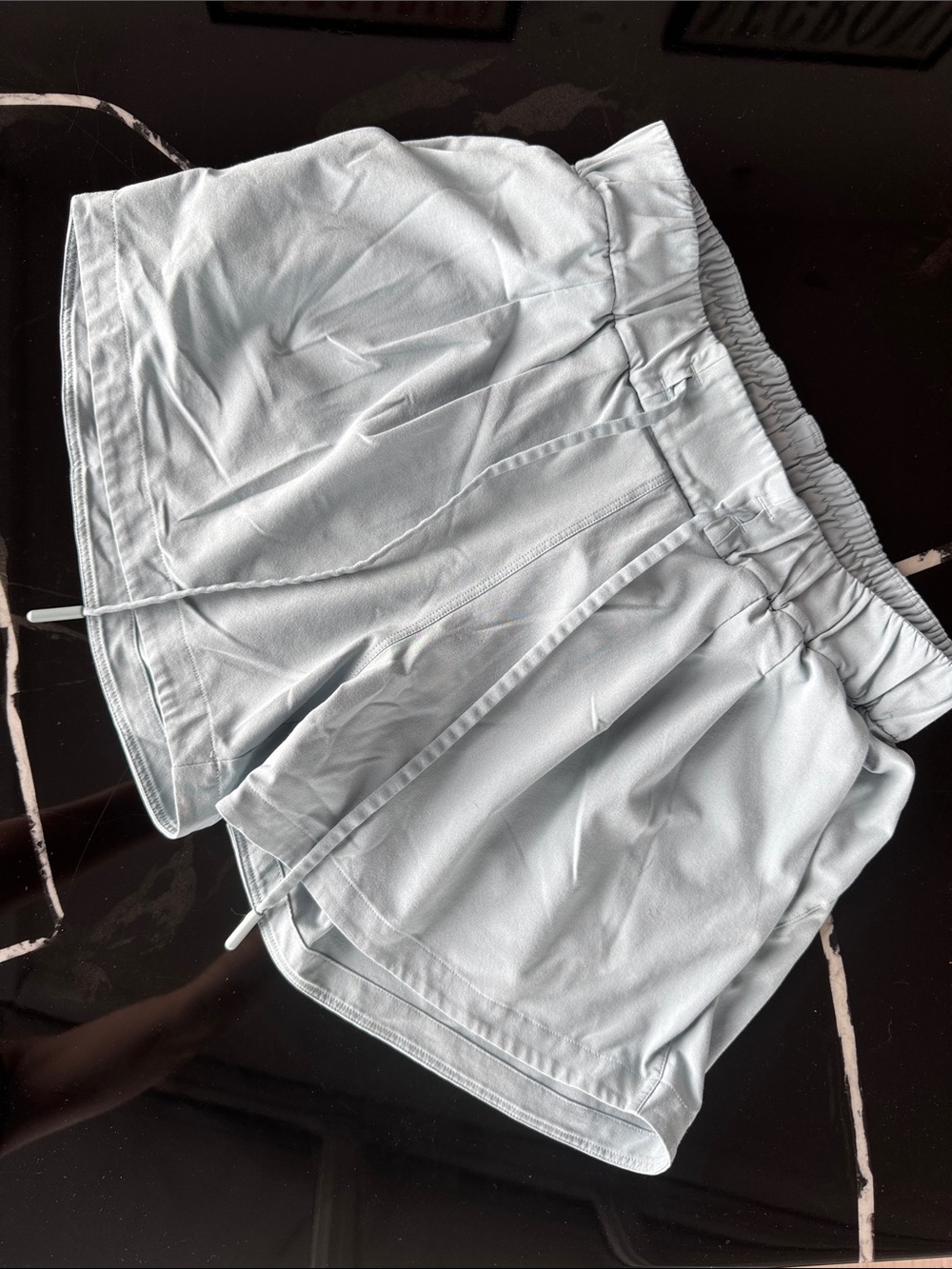 Light Blue Elastic Waist Casual Lululemon Shorts